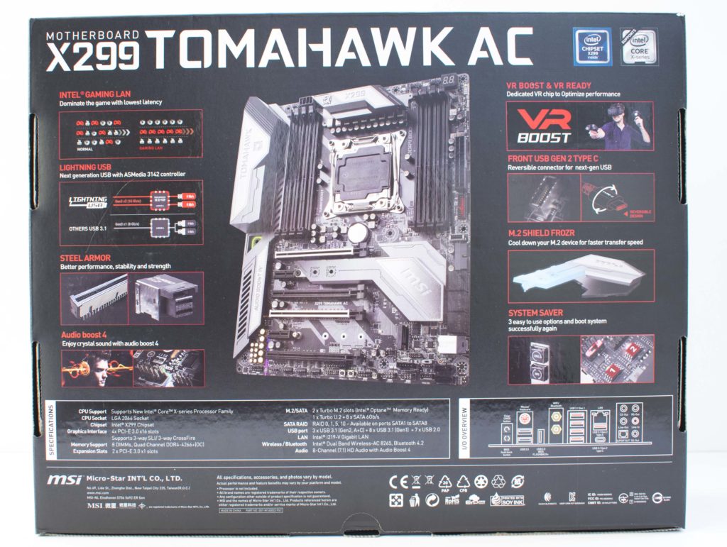 Msi x299 tomahawk инструкция