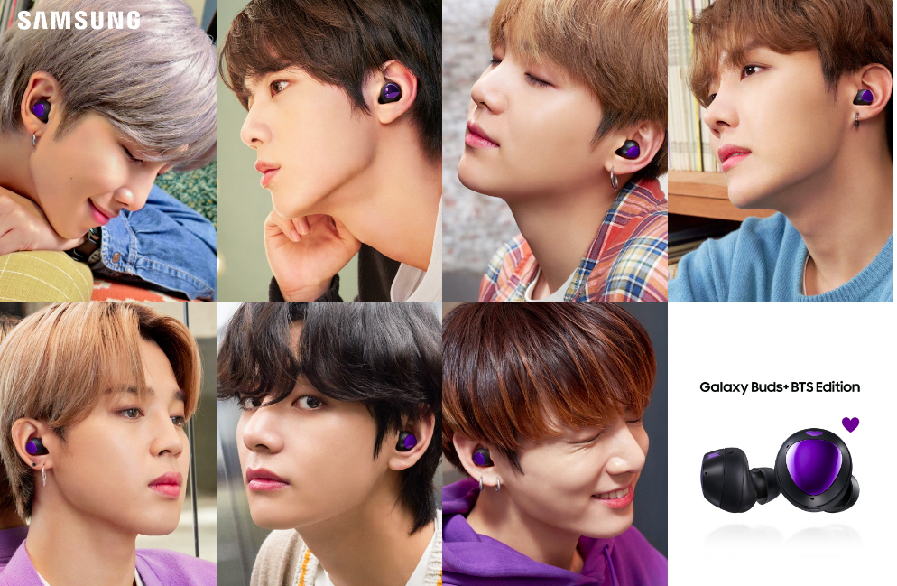 galaxy buds  bts edition iphone